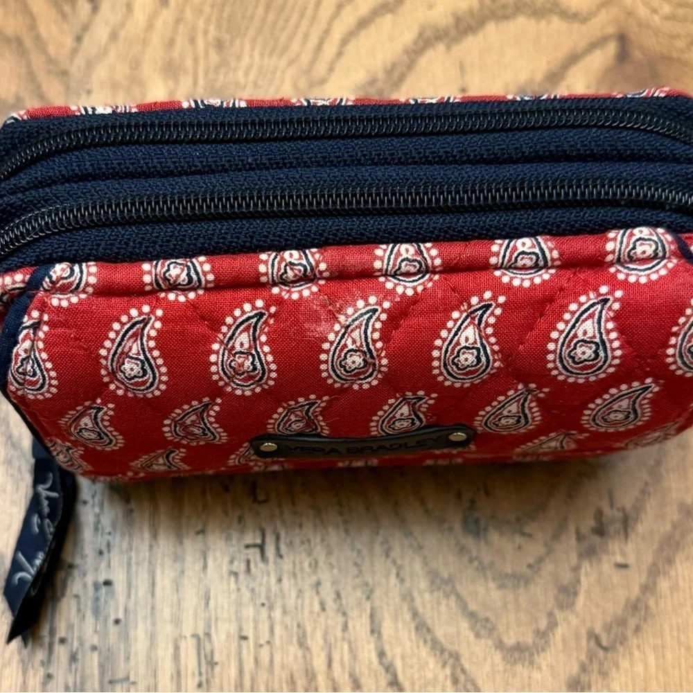 Vera Bradley Red Paisley Wallet/Crossbody